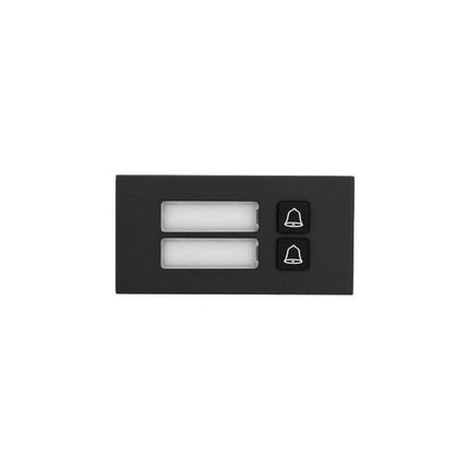 Dahua VTO4202FB-MB2 Bouton poussoir de sonnette 2 gang Noir