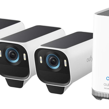 Eufy EufyCam S3 Pro, 3-pack med HomeBase 3