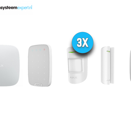 Ajax Systems Ajax Systems Larmsystem Kit 3 Trådlöst (Vit)