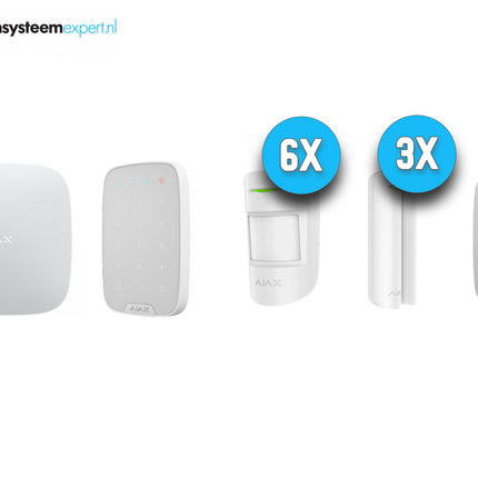 Ajax Systems Ajax Systems Alarm System Kit 5 Wireless (White)