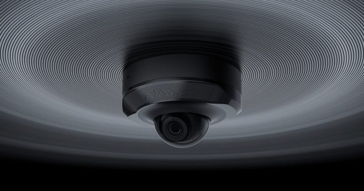 Ajax Systems Ajax Systems DomeCam Zwart Mini 8MP IP-beveiligingscamera