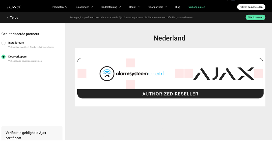 Ajax Systems Ajax Systems KeyPad trådlös