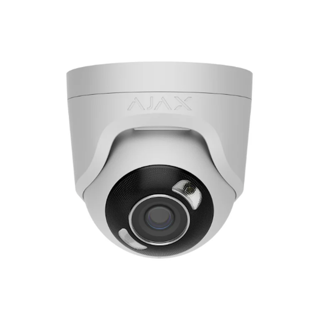 Ajax Systems Ajax Systems TurretCam HL White 5Mp IP-kamera med hybridbelysning