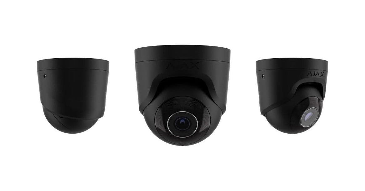 Ajax Systems TurretCam Black 8Mp 4K IP säkerhetskamera