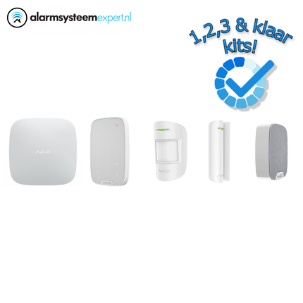 Ajax Systems Alarmsysteem Kit 1 Draadloos (Wit)