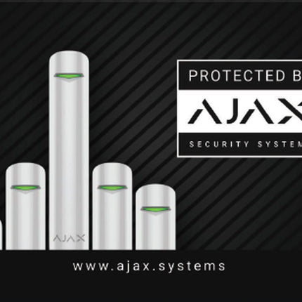 Ajax Systems Sticker 150 x 100mm (Protected by)