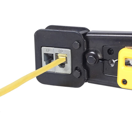 Alarmsystemexperte T-WC-05 Universelle modulare Crimpzange, RJ45 / RJ12 / RJ11 für Durchsteckverbinder