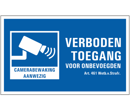 larmsystemexpert larmsystemexpert Varningsskylt Kameraövervakning/No Entry PVC