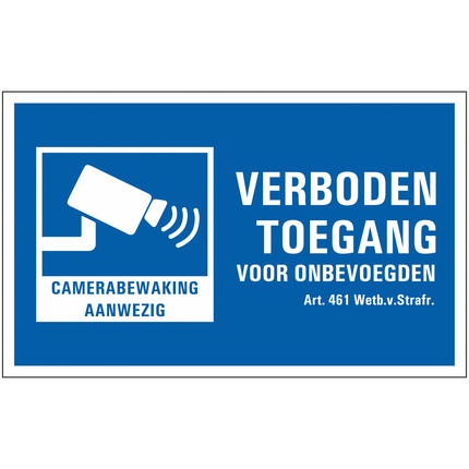 larmsystemexpert larmsystemexpert Varningsskylt Kameraövervakning/No Entry PVC