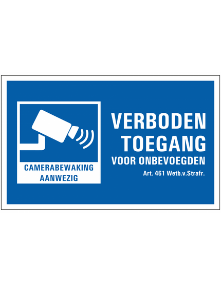 larmsystemexpert larmsystemexpert Varningsskylt Kameraövervakning/No Entry PVC
