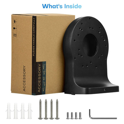 alarmsysteemexpert Camerasteun Zwart voor Hikvision en Dahua camera's