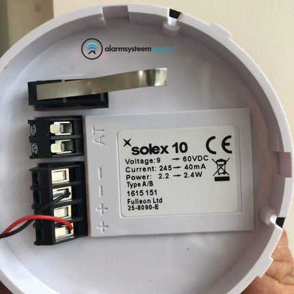 alarmsysteemexpert Professionele flitser, laag model. Wit flitslicht