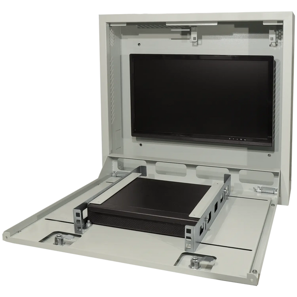 AlarmsysteemExpert.nl A-LOCKBOX-WALL, Metalen box voor recorder, afsluitbaar wandmodel