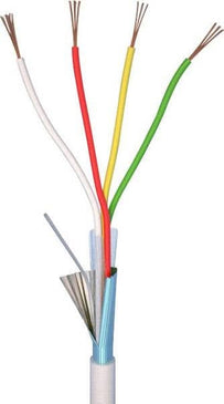 Alarm SystemExpert.co.uk Alarmkabel 4-adrig 4 x 0,22mm Rolle 100 mtr