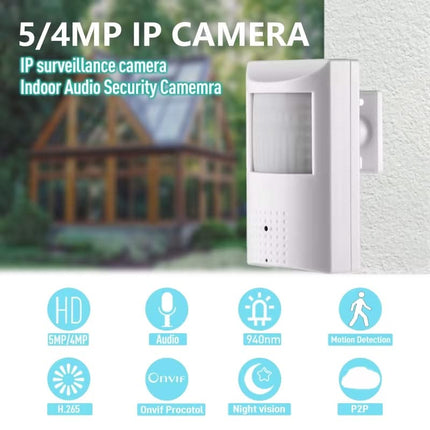 AlarmsysteemExpert.nl AlarmsysteemExpert.nl Bewegingsmelder IP camera (PIR), Full HD, Onvif, PoE, Microfoon, 940Nm IR