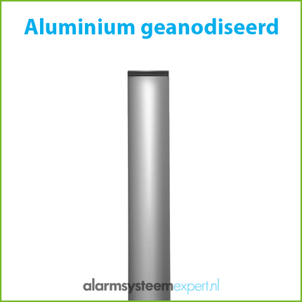 AlarmsystemExpert.de Kameramast 2 Meter Ø 90mm mit Wandhalterung aus Edelstahl