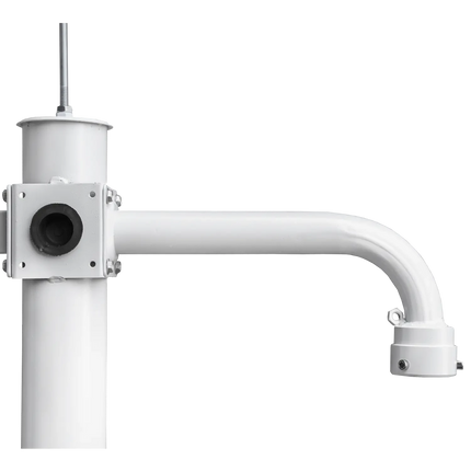 AlarmsystemExpert.co.uk Kameramast 4.5m Weiß, Stahl verzinkt, Blitzableiter