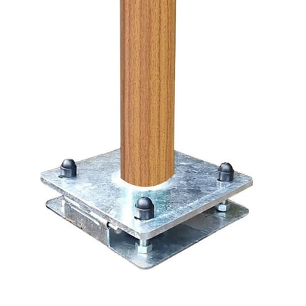 Alarm SystemExpert.co.uk Lätt träkonstruktion kameramast med lutande ankare 4 meter