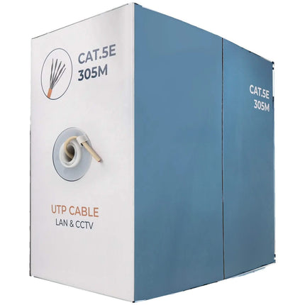 Alarm SystemExpert.nl Alarm SystemExpert.nl Network cable CAT5e UTP, 305 mtr, Solid cores CCA, Indoor cable