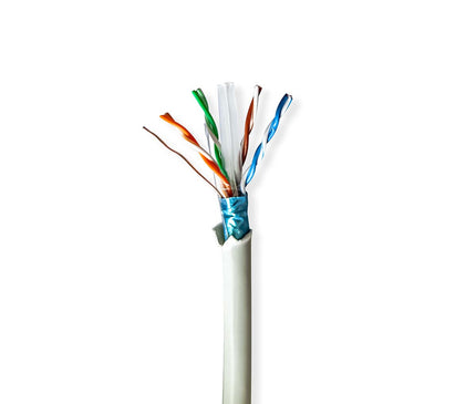 AlarmsysteemExpert.nl AlarmsysteemExpert.nl CAT6 F/UTP network cable, 100 meters on a roll, 100% copper, solid conductors
