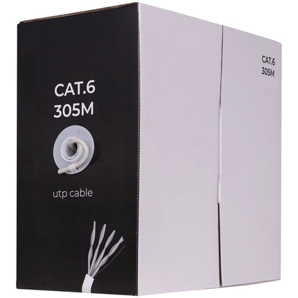 Alarm SystemExpert.nl Alarm SystemExpert.nl Network cable CAT6 UTP, 305 mtr, Solid cores CCA, indoor cable