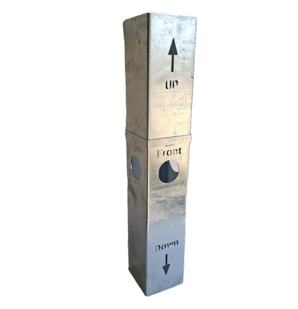 Alarm SystemExpert.de Überschiebbare Fundamenthülse für Intercom-Säule 15x15cm