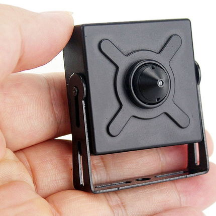 Alarm SystemExpert.co.uk Caméra IP à sténopé 4Mp, angle de vue 75 degrés, objectif 3,7mm, PoE, microphone
