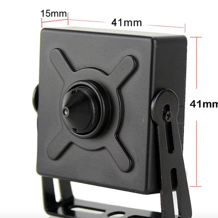 Alarm SystemExpert.co.uk Caméra IP à sténopé 4Mp, angle de vue 75 degrés, objectif 3,7mm, PoE, microphone