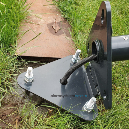 Alarm SystemExpert.co.uk Runder Kameramast mit Kippanker 2,50 Meter