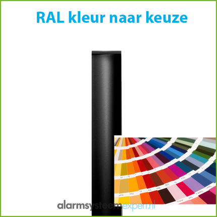 AlarmsystemExpert.co.uk Rund kameramast med lutningsankare 3 meter Ø 90mm