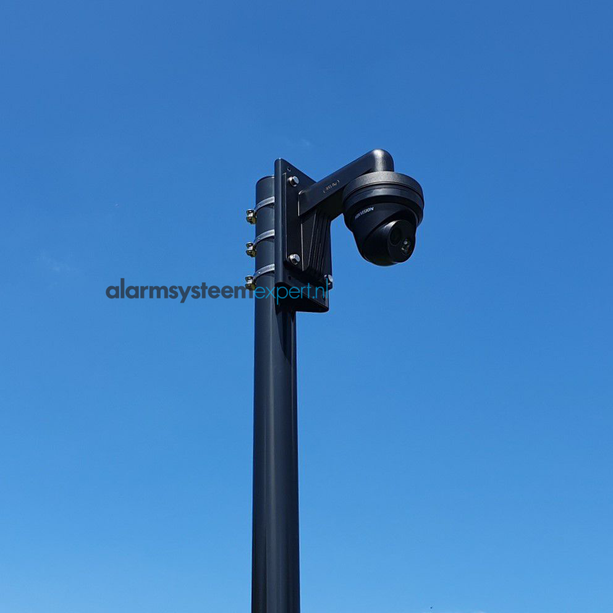 AlarmsystemExpert.co.uk Mât de caméra rond avec ancrage inclinable 5 mètres Ø 90mm