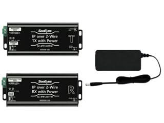 Alarm SystemExpert.co.uk Alarm SystemExpert.co.uk SC-IPC1201TW, Transmitter/receiver kit for IP, 2-wire transmission, PoE