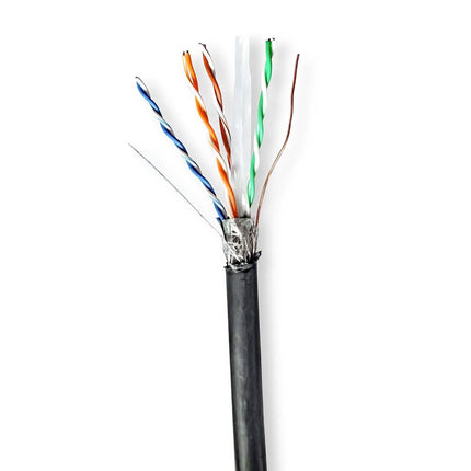 AlarmsysteemExpert.nl AlarmsysteemExpert.nl S/FTP CAT6 kabel voor bu itengebruik op rol 100 m, 100% koper