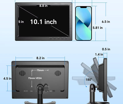 AlarmsysteemExpert.nl AlarmsysteemExpert.nl TFT 10" Full HD monitor incl. standaard