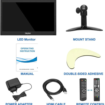 AlarmSystemExpert.co.uk Moniteur TFT 13" Full HD avec support de montage pour le mur ou le bureau MODÈLE DE DÉMONSTRATION