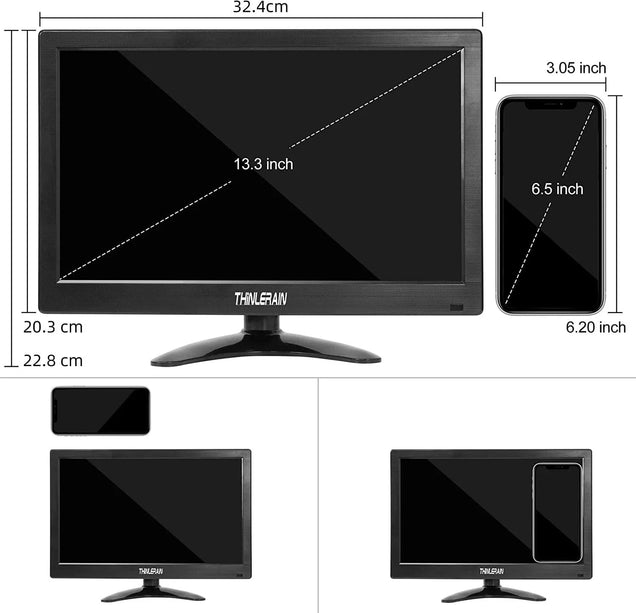 Alarm SystemExpert.nl Alarm SystemExpert.nl TFT 13" Full HD monitor incl. mounting bracket for wall or desk DEMO MODEL