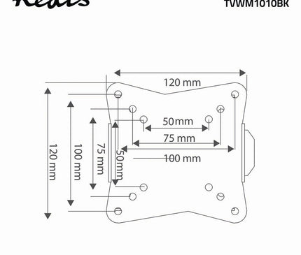 Alarm SystemExpert.nl Alarm SystemExpert.nl TV Wall Bracket, fixed 13-27", max. 30Kg. Small wall clearance 20mm