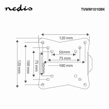 Alarm SystemExpert.co.uk Alarm SystemExpert.co.uk TV-Wandhalterung, fest 13-27", max. 30Kg. Kleiner Wandabstand 20mm