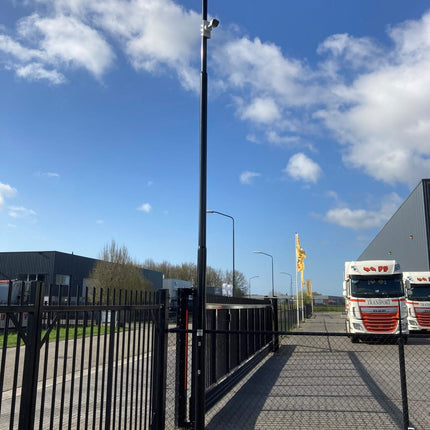 Alarm SystemExpert.co.uk Verjüngter Kameramast mit Kippanker und Inspektionsluke, 6 Meter