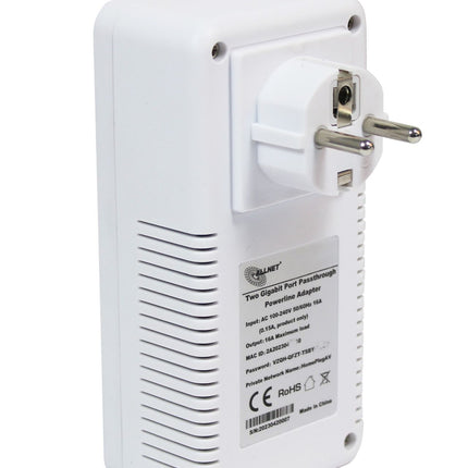 AlarmsysteemExpert.nl ALLNET Powerline adapter set 1200Mbit Bridge RJ45 SmartLink