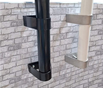 AlarmsysteemExpert.nl Cameramast 2 meter Ø 90mm met RVS muurbeugels