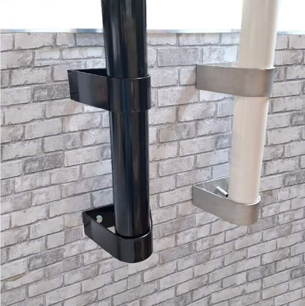 AlarmsysteemExpert.nl Cameramast 3 meter Ø 90mm met RVS muurbeugels