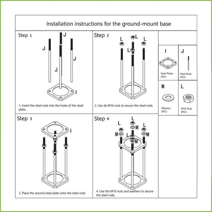 AlarmsysteemExpert.nl Cameramast 3.5m Donkergrijs, Gegalvaniseerd staal, Bliksemafleider DEMO