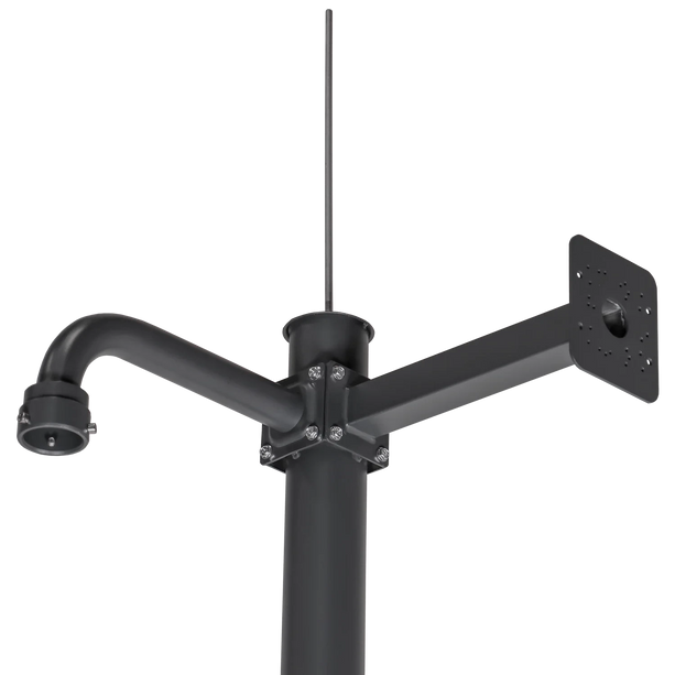 AlarmsysteemExpert.nl Camera Pole 4.5 m, Anthracite Gray, Galvanized Steel, Lightning Rod
