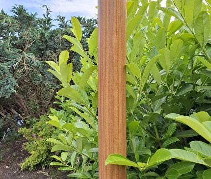 AlarmsysteemExpert.nl Lichte houtstructuur cameramast met kantelanker 3 meter