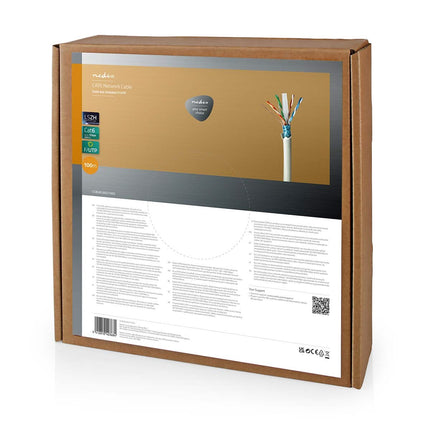 AlarmsysteemExpert.nl Netwerkkabel CAT6 F/UTP, 100 mtr op rol, 100% koper, Solid aders