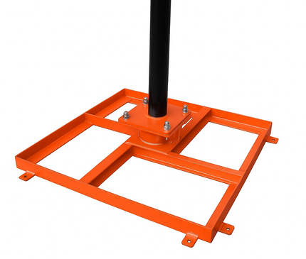 Alarm SystemExpert.de Alarm SystemExpert.de SecuTower Kippbarer quadratischer Kameramast aus Aluminium 4 Meter RAL-2004