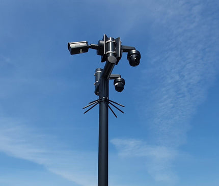 AlarmsysteemExpert.nl Vaste cameramast 4 meter verjongd met inspectieluik