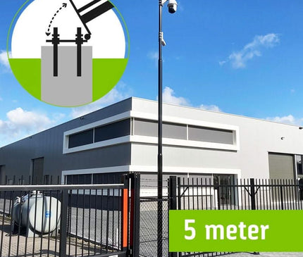Alarm SystemExpert.com Alarm SystemExpert.com Rejuvenated camera mast with tilt anchor and inspection hatch, 5 meters