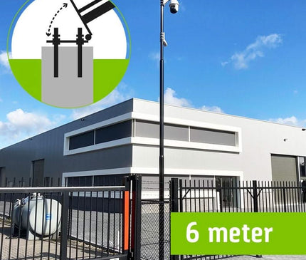 Alarm SystemExpert.co.uk Alarm SystemExpert.co.uk Föryngrad kameramast med tiltankare och inspektionslucka, 6 meter